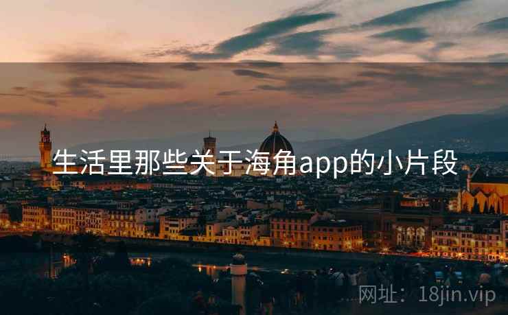 生活里那些关于海角app的小片段